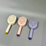 Brosse à cheveux avec spray – Modèle ovale violet