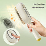 Brosse à cheveux avec spray – Modèle ovale violet